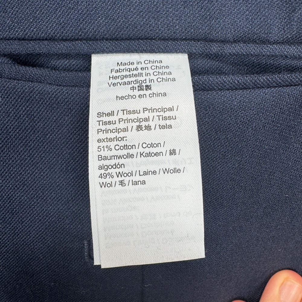 J. Crew Ludlow Moon British Cloth Sport Coat Blazer Men 38R Classic Fit Navy - Picture 7 of 14